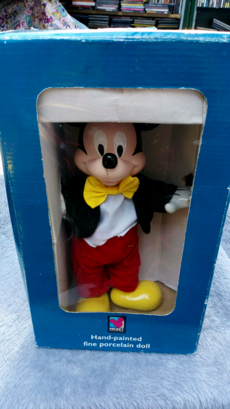 mickey mouse porcelain doll